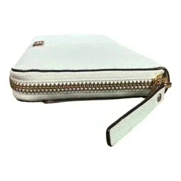 Kate Spade Morgan Saffiano Leather Zip Around Continental Wallet Teal Large - Picture 6 of 7